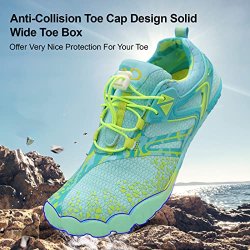 Image of XIHALOOK Athletic Hiking Water Shoes Womens Mens Quick Dry Barefoot for Beach Walking Kayaking Surfing Training