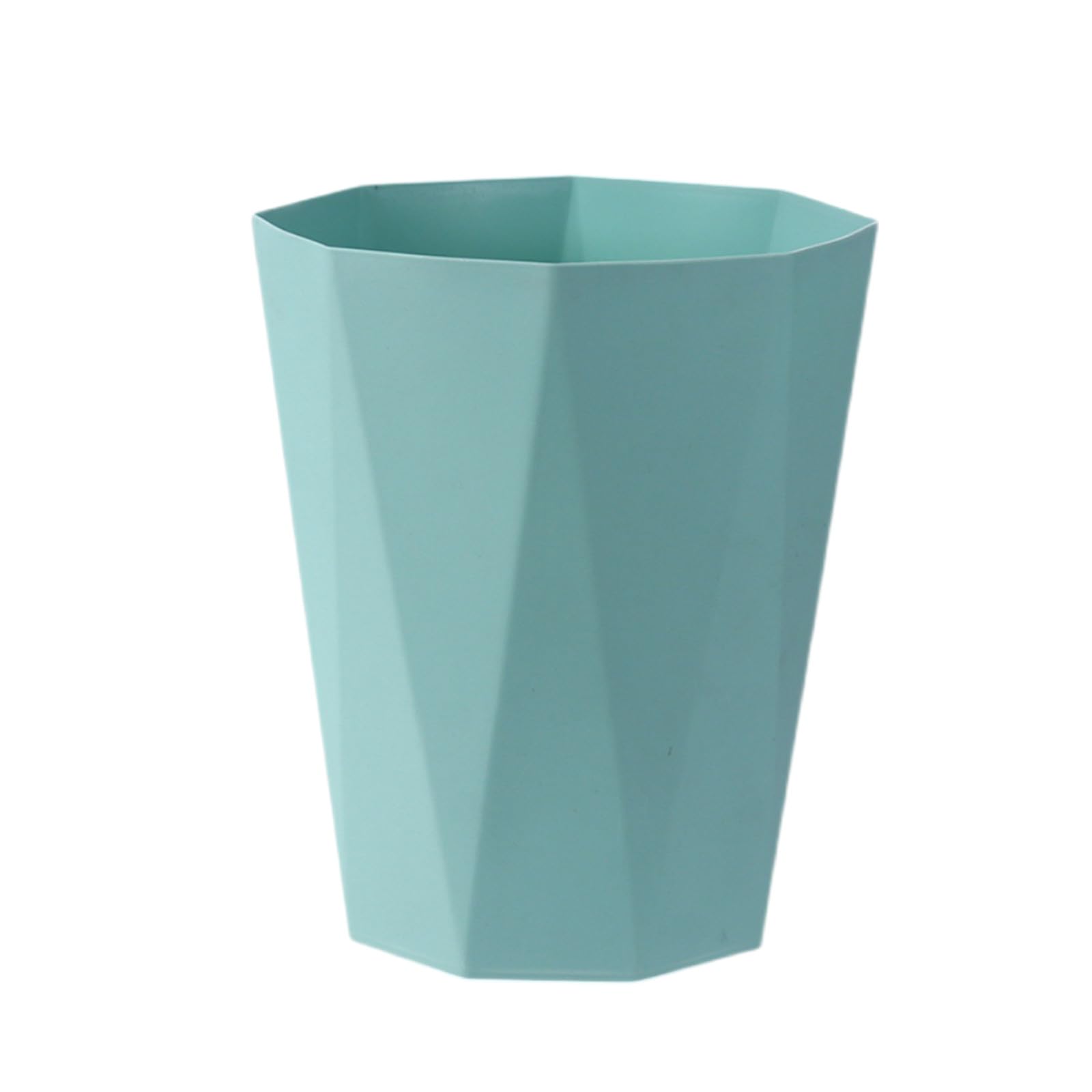 Simple Solid Colour Open Trash Can For Kitchen And Bathroom，Green
