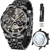 Orologio meccanico OLEVS - Se riscontri problemi durante l'uso dell'orologio maschio a due toni, puoi contattarci tramite Amazon.