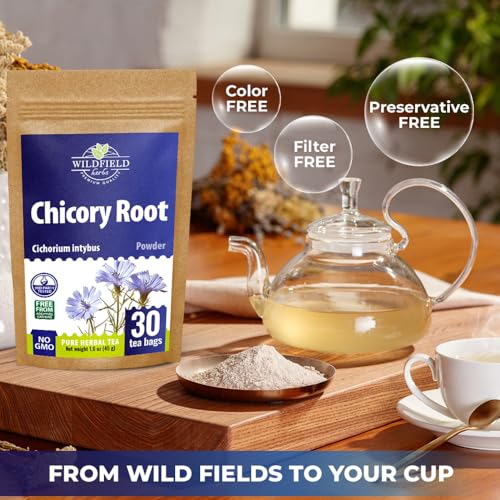 Image of 30 Bags Gentian Root Herbal Tea (Gentiana Lutea) - 30 Count 1.5g Bags Dried Gentian Root Herb Tea