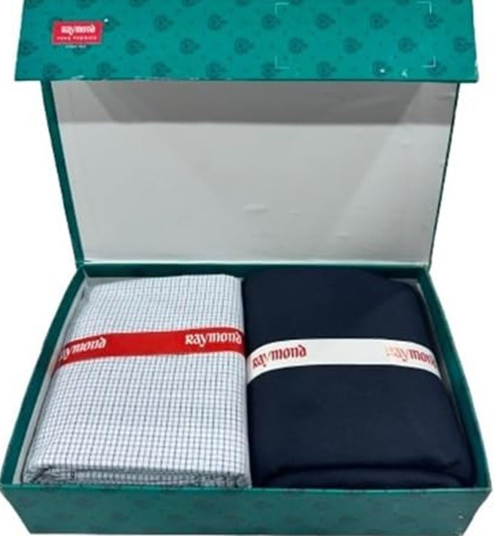 raymond fabrics Raymond Men’s Premium Shirt & Trouser Fabric Combo | Unstitched Cotton Blend | Formal & Office Wear Fabric Set-picture-26