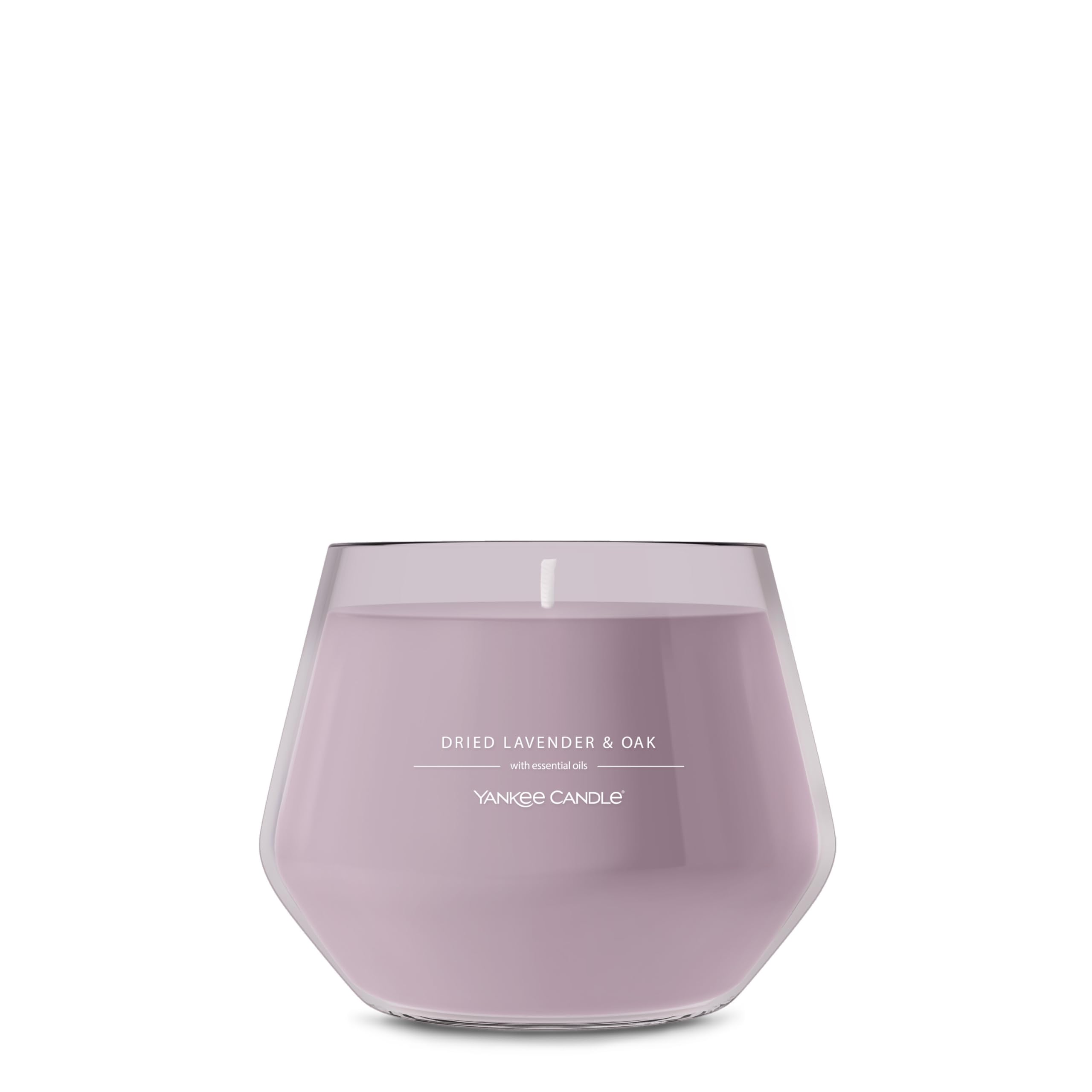 Yankee Candle Studio Scented Candle with up to 50 Hour Burn Time, Premium Plant Wax Blend for Consistent Burn, 10 oz Jar Candle with Room Filling Fragrance, Dried Lavender & Oak