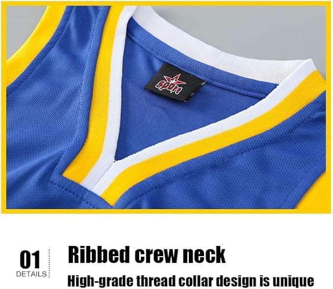 3PC Basketball Jersey Set for Youth Basketball Tank Top + Track Shorts+ Socks Set - Image 4