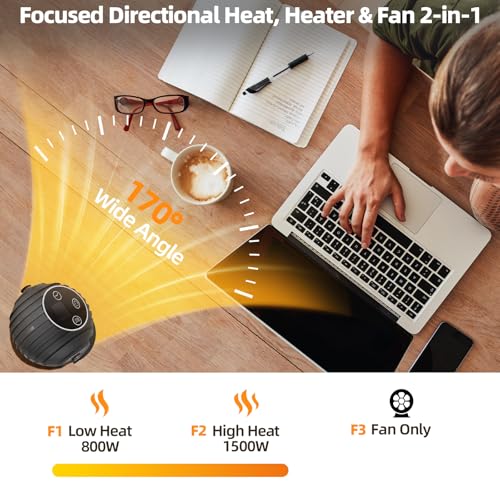 Portable Space Heater 1500W with Remote - $19.99 (Was $29.99)