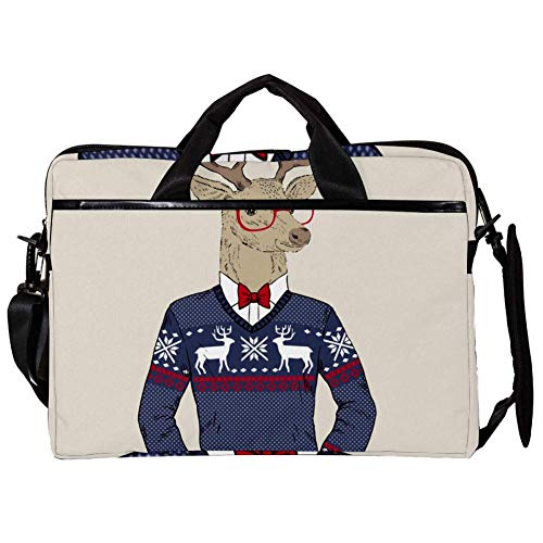 Sacoche bandoulière ordinateur portable 14 15 15.4 pouces cerf