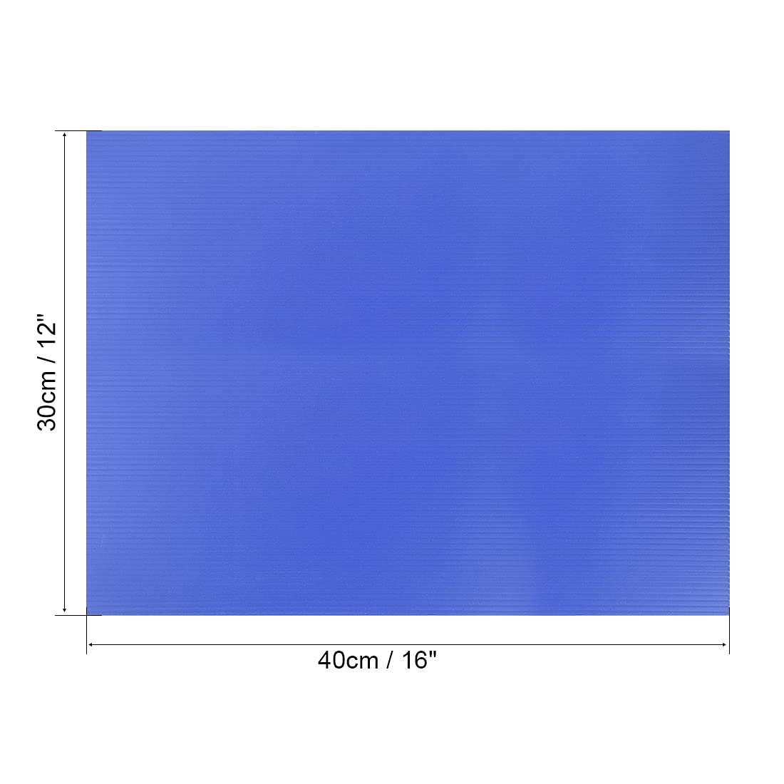 Wellpappe Kunststoffplatte 3mm Schwarz - 30x40cm - Wasserdichtes Schild