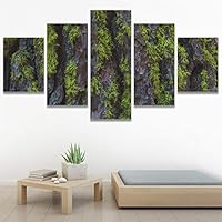 SIGNWIN 5 Panel Canvas Wall Art Greenlands for Home Decorations Ready to Hang - 60