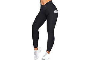 MOOSLOVER Women Power Flex Butt Lifting Leggings with Pockets