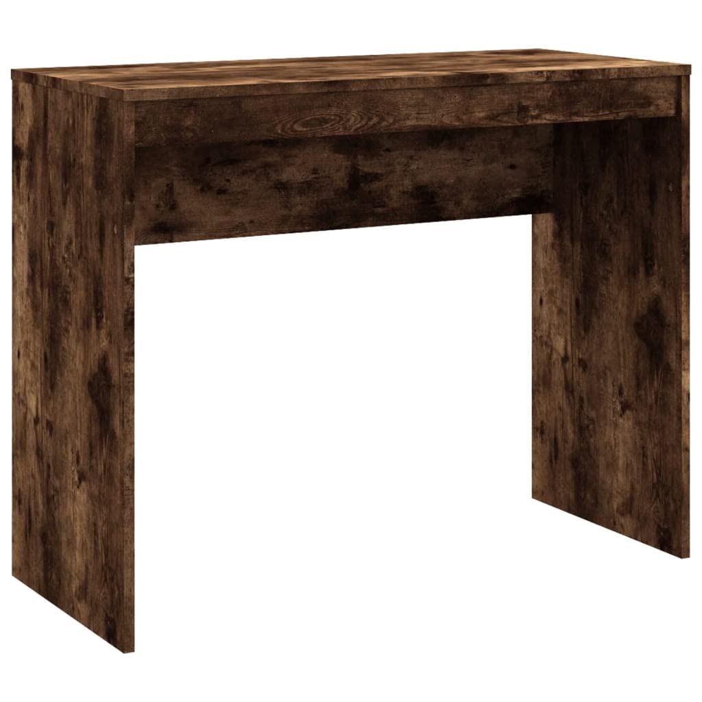 vidaXL Bureau Bureau d'Ordinateur Bureau d'Étude Poste de Travail Bureau Informatique Intérieur Chêne Fumé 90x40x72 cm Bois d'Ingénierie