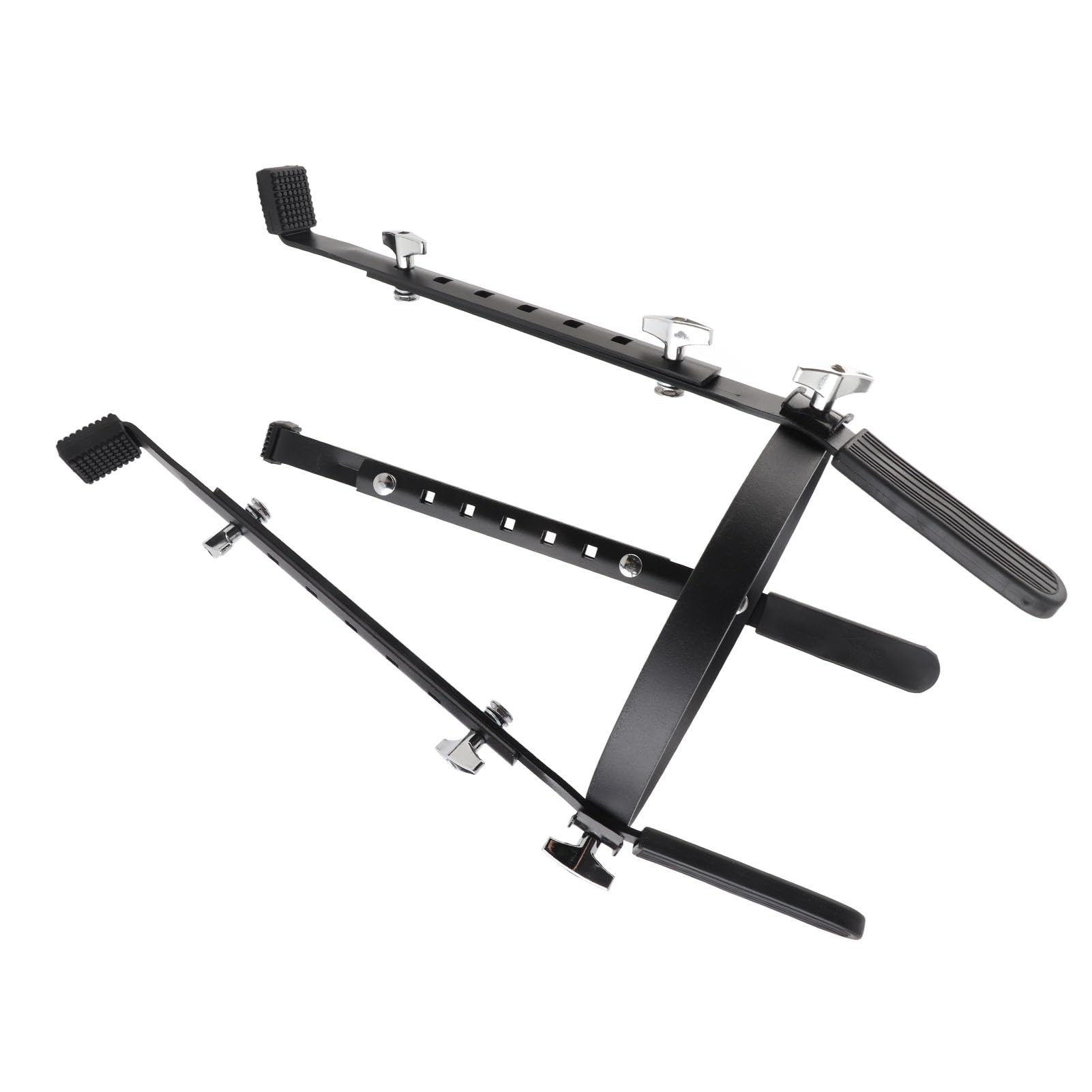 Naroote Soporte de Tambor de Conga de Hierro Ajustable para Prácticas de Interpretación Negro, Durabilidad Superior para Todos los Tamaños, Compatibilidad Universal para Base de Tambor, Ideal para