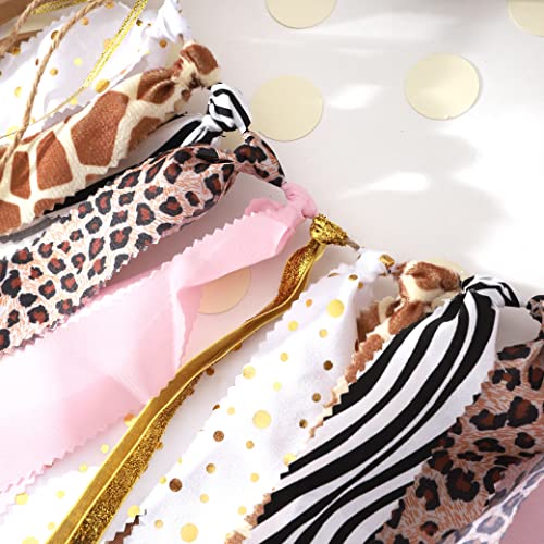 Lingana Wild One High Chair Banner For 1St Birthday - Cheetah Highchair Banner,Boy Or Girl Wild One Themed 1St Birthday Party Decorations,Photo Booth Props, Wild One Shower, Girls Animal Print Leopard Cheetah High Chair Banner #TOP4