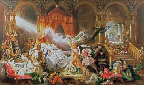 Tableaux peinture sur toile nordique déco chambre 60x90cm Daniel Maclise