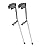 Medline Aluminum Forearm Crutches, Adult, Pack of 2