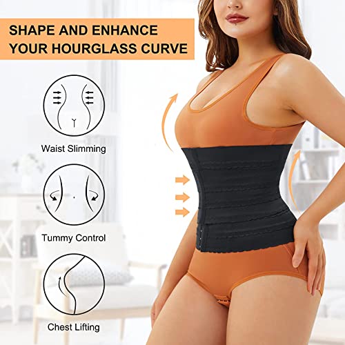 Chumian Segmented Waist Trainer for Women Waist Cincher Shapewear Tummy Control Girdle Underbust Corset Slimming Body Shaper - Image 3