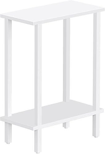 Miniatura 9 de TUTOTAK Small Side Table, Narrow End Table, Set of 2, Skinny Sofa Table, Slim Nightstand, Couch Table, Living Room, Bed Room, White TB01BW0622