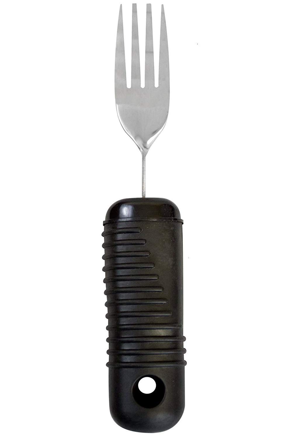 Set forchetta e Cucchiaio adattivo Curvo - 2 Pezzi Set di Posate Easy Grip per Anziani, artrite e Handicap - Posate inclinate Anti-Shake