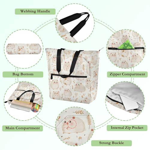 Bolsa de mano resistente al desgarro para llevar libros y compras 5