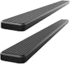APS 5in Stainless Steel Black Running Boards Compatible with Nissan Frontier 2005-2024 Crew Cab Nerf Bars Side Steps