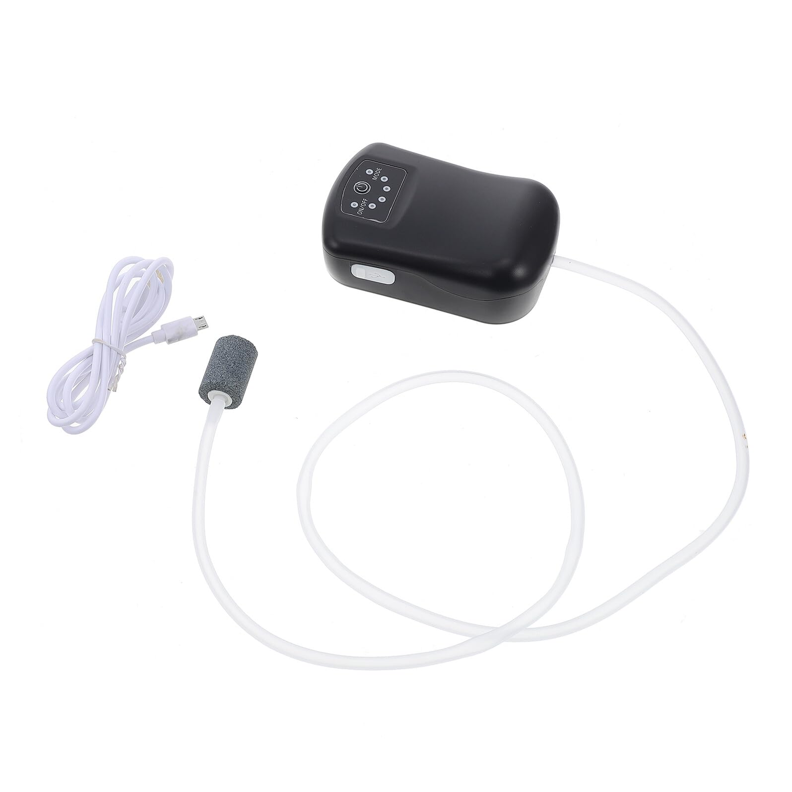 Yardwe USB Rechargeable Tank Oxygen Pump Lithium Battery Dual Mode Aquarium Air Pump for Tank Accessories Portable Oxygen