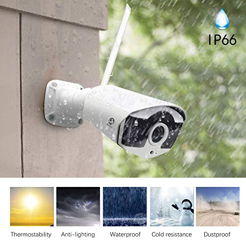 【2020 Updated】 JOOAN 3MP Security Camera System Wireless,8-Channel NVR&4Pcs FHD 1536P(Clearer Than 1080P) Audio Record CCTV Cameras,Waterproof&Good Night Vision,Motion Alert(with 1TB Hard Drive) - Thumbnail 2
