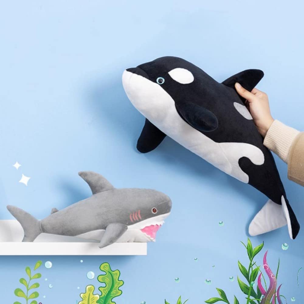 S賞サメとA賞シャチのぬいぐるみセット Amazon.co.jp: ぬいぐるみ サメ シャチ 癒し系 かわいい 子供 抱き枕