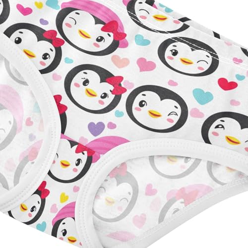 Joisal Cute Cartoon Penguin Colorful Girls Underwear Toddler 2t Cotton Cute Panties Girl Fun Kids Undies Briefs4