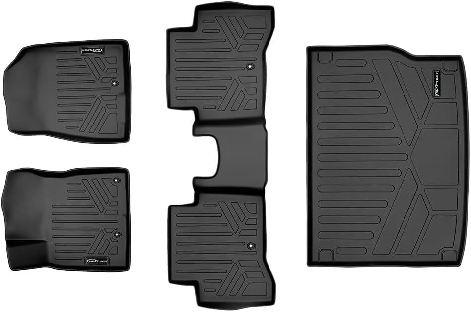SMARTLINER All Weather Protection Custom Fit 2 Row Floor Mats and Cargo Liner Set Compatible with 2018-2022 Kia NIRO