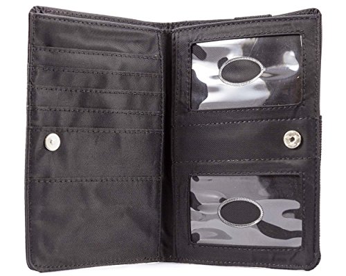 Big Skinny Women's Plus Size Myphone Bi-Fold Slim Wallet, Holds Up To 20 Cards, Black #TOP5