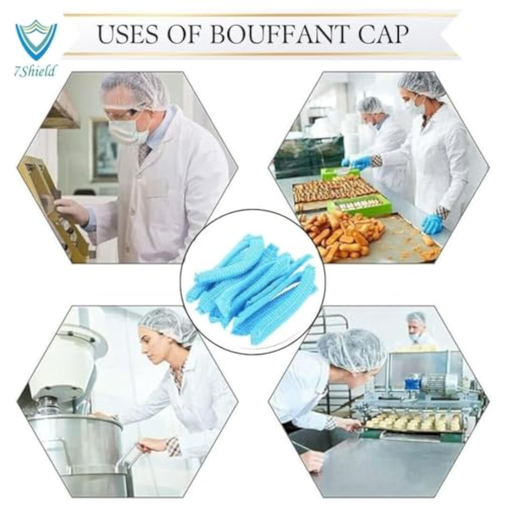 Disposable Nonwoven Bouffant Caps for Hospitals