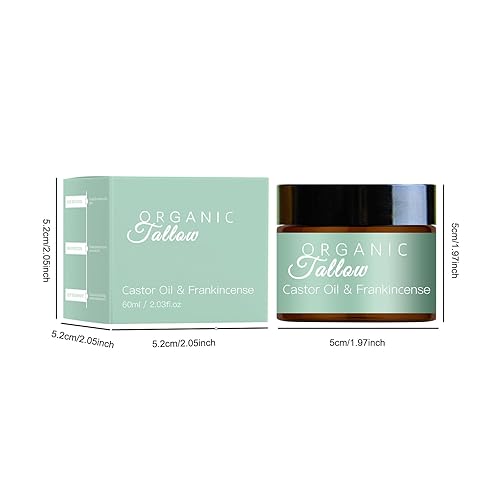 Miniatura 7 de 2PCS Grass Fed Beef Tallow with Frankincense Oil and Castor oil, Organic Beef Tallow Moisturizer for Skin, Organic Beef Tallow and Manuka Honey Balm