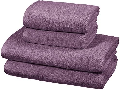 Amazon Basics Quick Dry Towel Set, 2 Hand - White