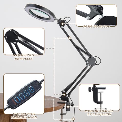 Mejores review On-line Lampara de escritorio con lupa - los más vendidos. 21 Imagen adicional