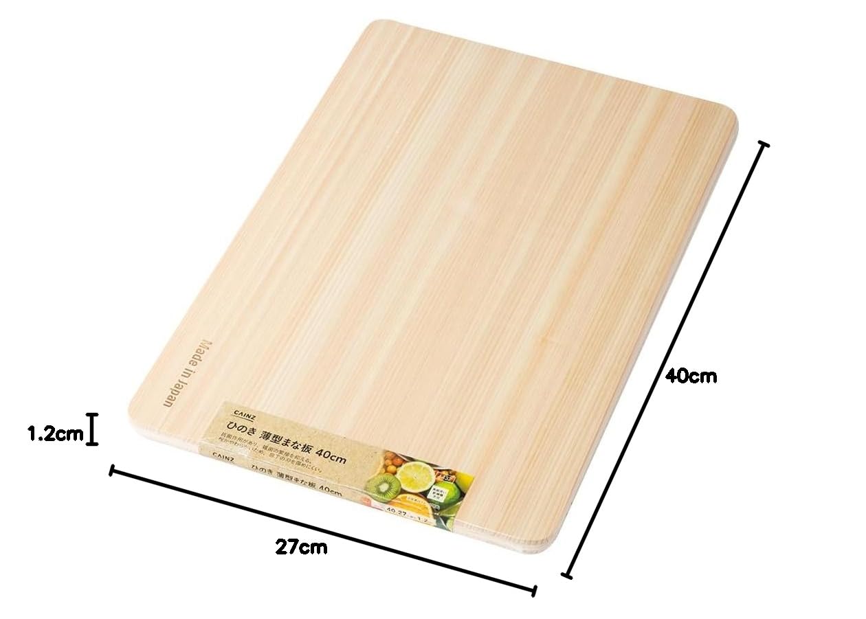 Amazon｜カインズ(CAINZ) まな板 40×27cm×1.2cm ひのき 薄型 抗菌 天然