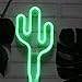 Cactus Neon Light Wall Decor Neon Signs for Bedroom Kids with Table Stand Battery and USB Powered Night Light Home Decoration (NECAC)
