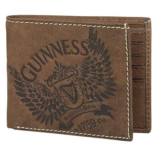 Guinness Wings Hombre Cartera Standard, Piel,