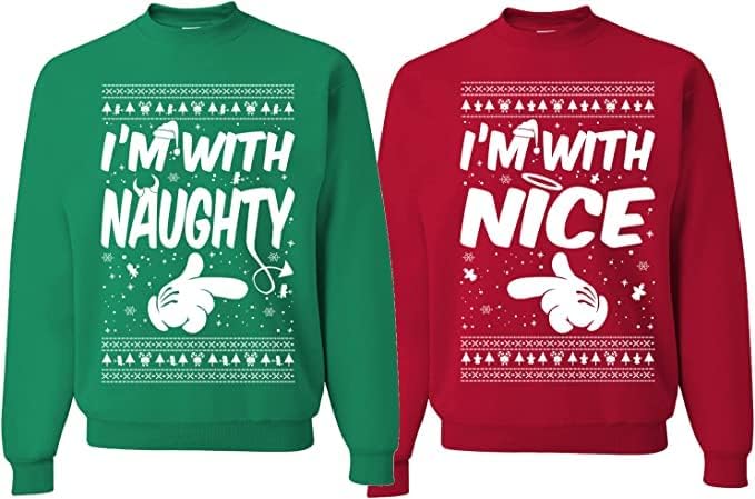 Suéteres feos de Navidad para parejas sudaderas unisex a juego para adultos