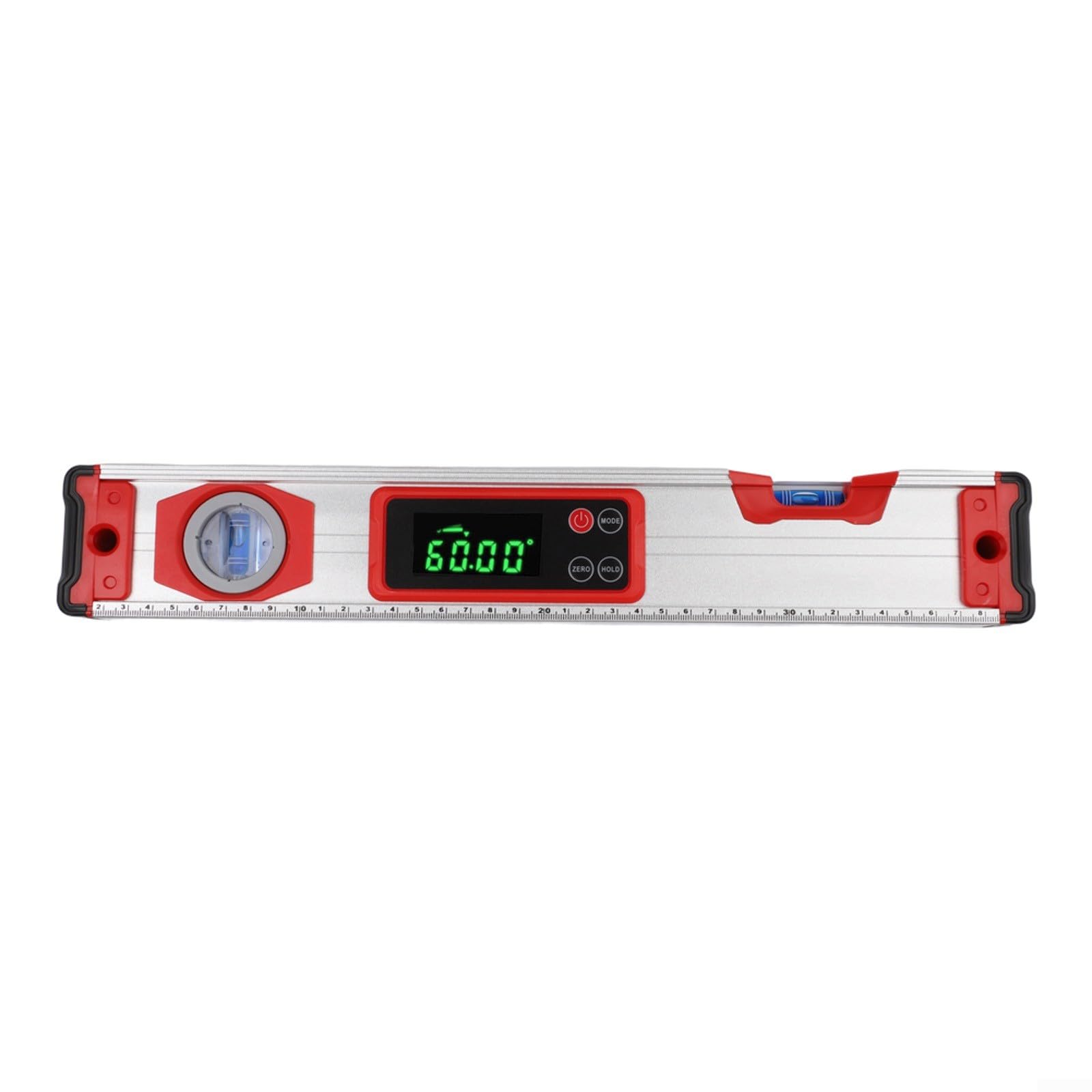 Righello elettronico digitale in lega di alluminio da 0 a 90 gradi, display retroilluminato HD, misuratore automatico di pendenza, contatore di dati, base antiscivolo, 200 mm, per edilizia e