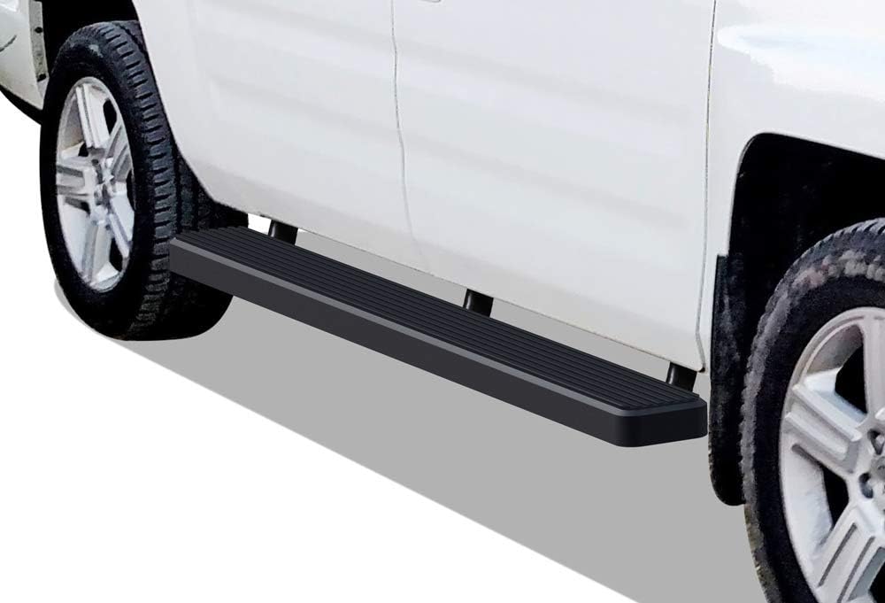 APS Premium 6in Black Stainless Steel Running Boards Compatible with Honda Ridgeline 06-14