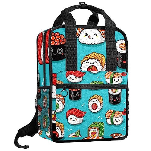 Sac à dos garçon sushi multicolore parfait pour l'école et sorties