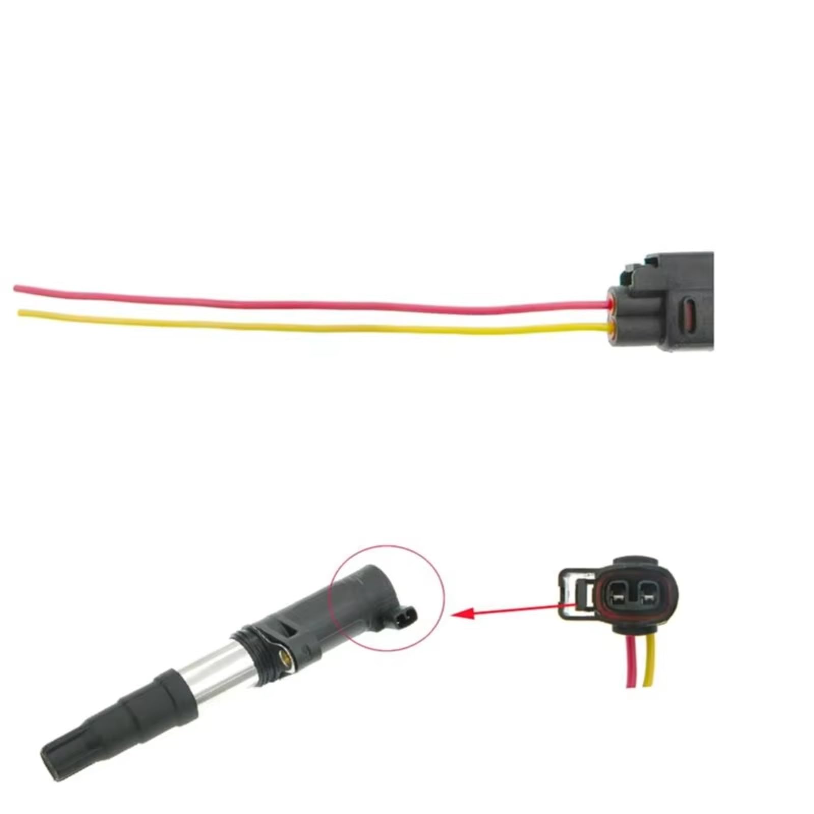 Kompatibel Mit Megane Für Kangoo 2 Pin Zündspule Stecker Stecker Kabel Kabelbaum Elektrobaugruppe 10 Stück 8200765882 8200380267 Auto Zündspulenstecker