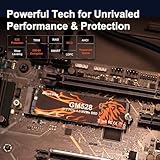 2TB M.2 SSD NVMe PCIe 2280 Internal Solid State Hard Drive, Up to 5000 MB/s, 3D NAND SLC Cache, SSD for Gaming PC Storage, Business Laptop, Home Entertainment, Creative Workflow GM528 - Image 5