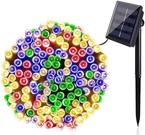 BOLWEO Solar String Lights Outdoor,72Ft 200 LED 8 Modes Waterproof Fairy Lights Festival Garden Fairy Lights for Tree, Patio, Garden, Wedding, Party, Holiday Decoration (Multi-Coloured)