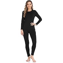 Thermal Underwear for Women Long Johns with Fleece Lined Base Layer Women Cold Weather Top Bottom