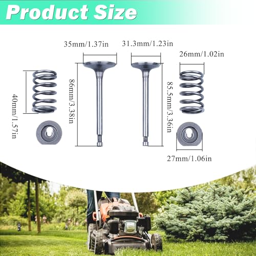 Image of Adefol Cylinder Head Spring Valve Plate Kit for Honda GX390 13HP GX340 11HP Gasoline Engine with Valve Cover Gasket Cylinder Head Gasket Push Rod Guide Plate Inlet Exhaust Valve Spring Valve Rocker