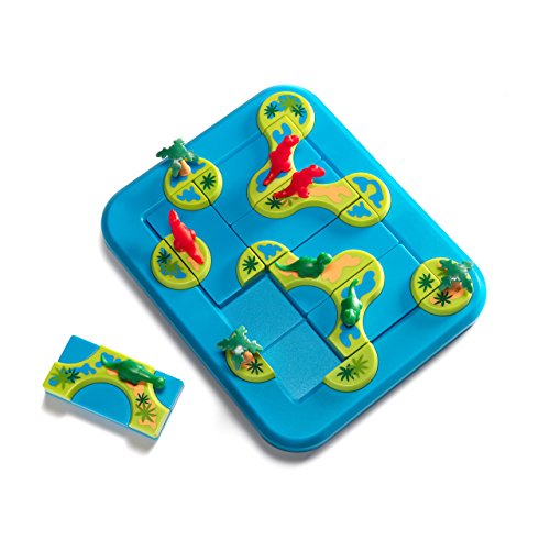 Smart Games - Dinosaurs Mystic Islands, Puzzle Game with 80 Challenges, 6+ Years, 24 x 24 x 6 cm (LxWxH)