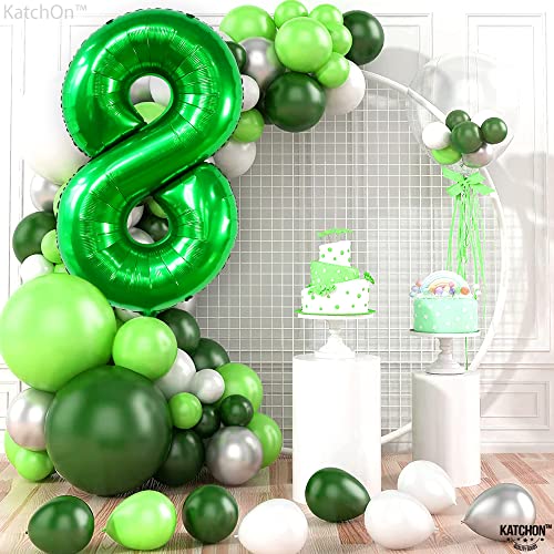 Image of KatchOn Green 8 Balloon Number - 40 Inch, Green 8 Balloon, Birthday Decor | Foil Green Number 8 Balloons, Green 8 Balloon, Green 8 Balloon for Green Birthday Decorations, 8th Anniversary Decorations