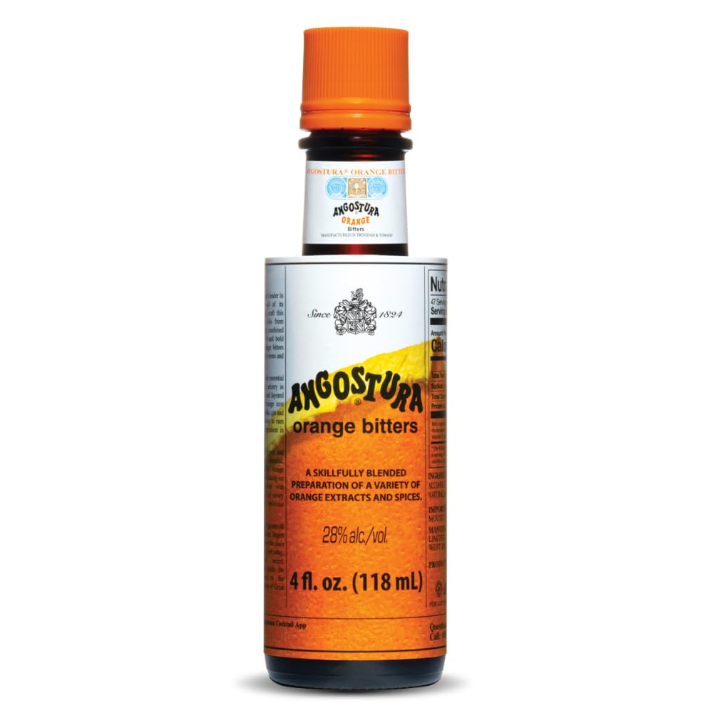 Orange Bitters, Cocktail Bitters for Professional and Home Mixologists, Kosher Certified, No Sodium, 4 FL oz