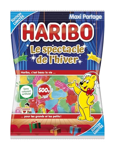 HARIBO - Assortiment Soft Noël - Bonbons Tendres Sans Colorants Artificiels - 500 g
