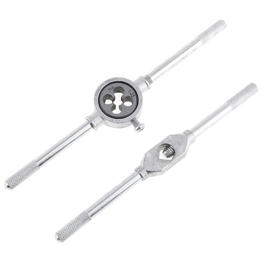 NityaEcommerce 20 Piece Tap and Die Set - Metric Tap and Die, Pipe Threader, Taper Wrench, Die Stock 1