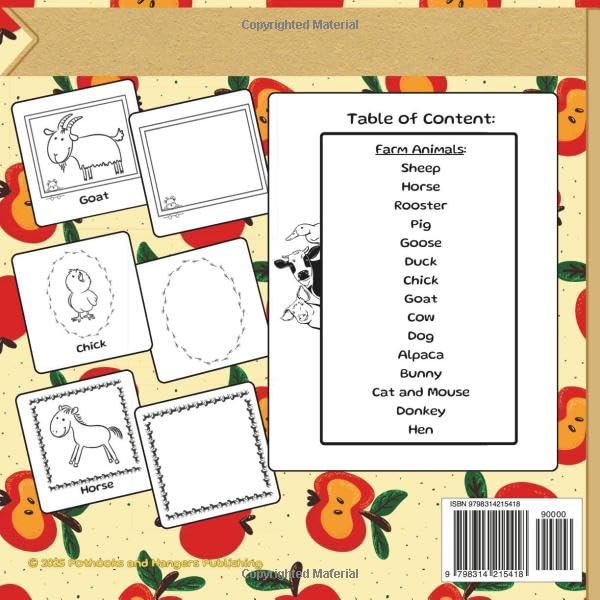 Life around me Farm Animals: Creative Coloring and Drawing Book for Kids Ages 3+, over 30 Fun Prefilled and Empty Frames: Color Cute Barnyard Friends ... Creativity by Drawing Your Own on the Next! image 3